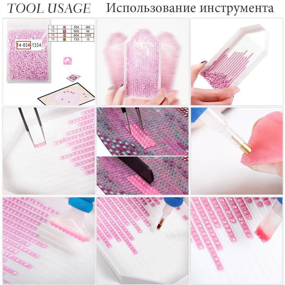 5d diamond painting 2021 new full diamond back garden living room handmade crystal dot stick diamond brick sticker cross stitch