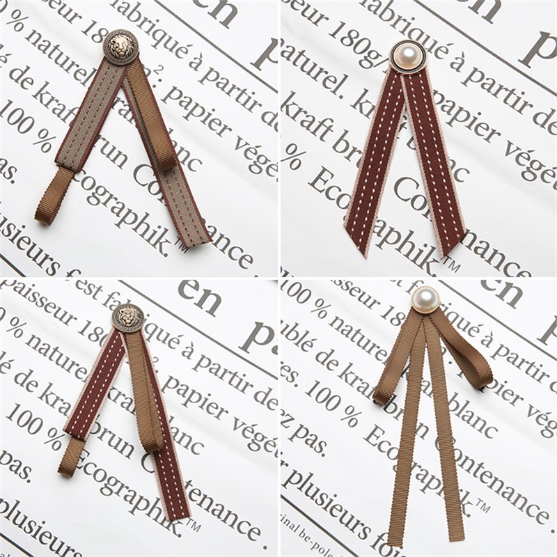 Korean Style Small Bow Tie for Women, Velvet Ribbon Bow, Shirt Collar Decoration, Collar Flower Tie, Trendy Pin, Retro