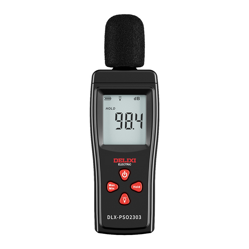 Delixi Digital Noise Meter Home Noise Detector Environmental Volume Meter Portable Handheld Decibel Meter