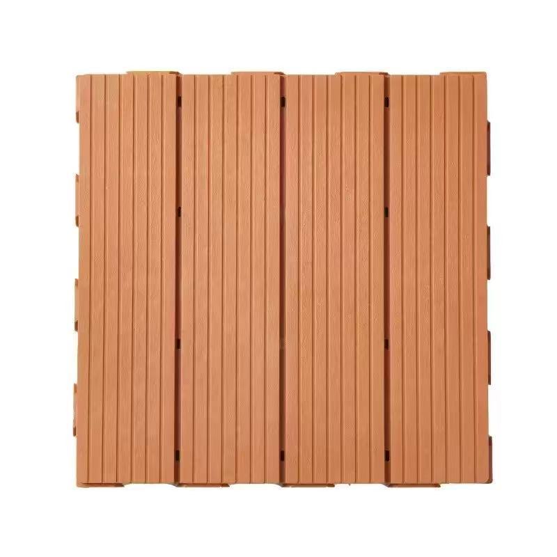 Large Buckle Pvc Splicing Floor Plastic Self-Laying Balcony Courtyard Terrace Garden Outdoor Ecological Anti-Corrosion Board Manufacturer