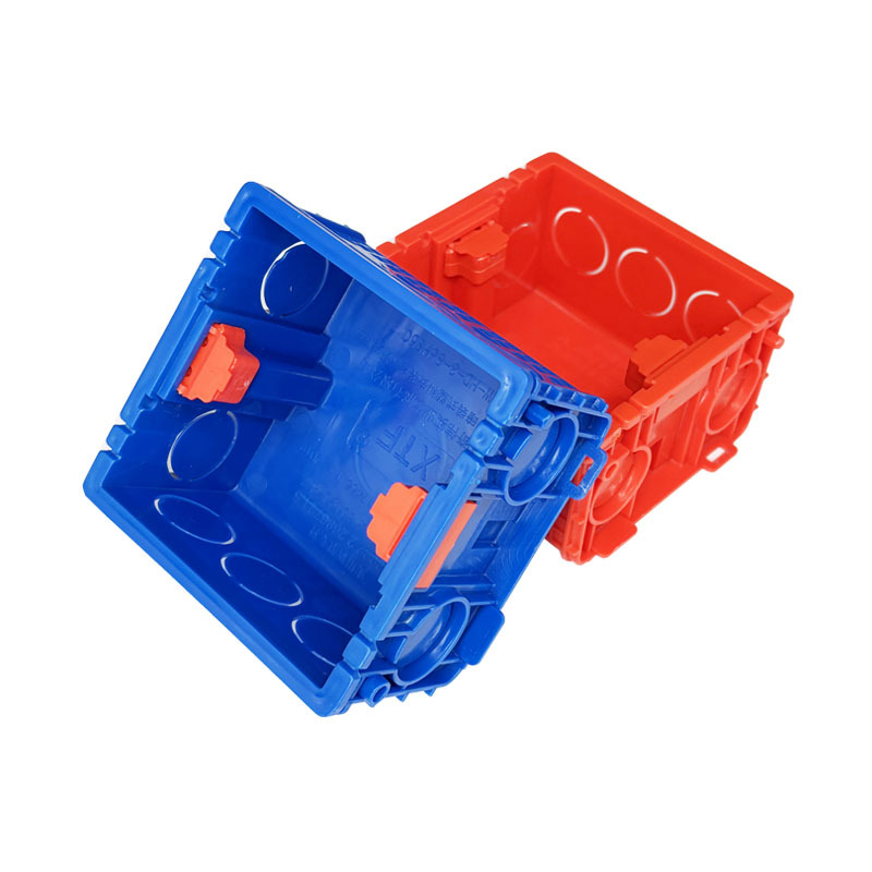 Xtf Brand National Standard 3C with Certificate and Lid Concealed Junction Box Pvc Plastic Concealed Bottom Box Switch Box Home Decoration Box