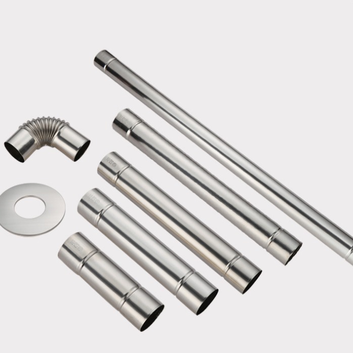 Труба-уголок для дымохода газового водонагревателя 201 304 нержавеющая сталь, дымоход, сжатие, 60 мм