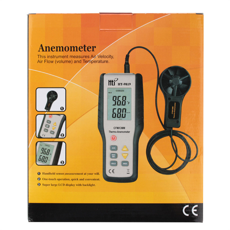 Xinsite Anemometer Handheld Split Digital Display Wind Speed Wind Temperature Air Volume Meter Wind Meter Dongguan Amazon