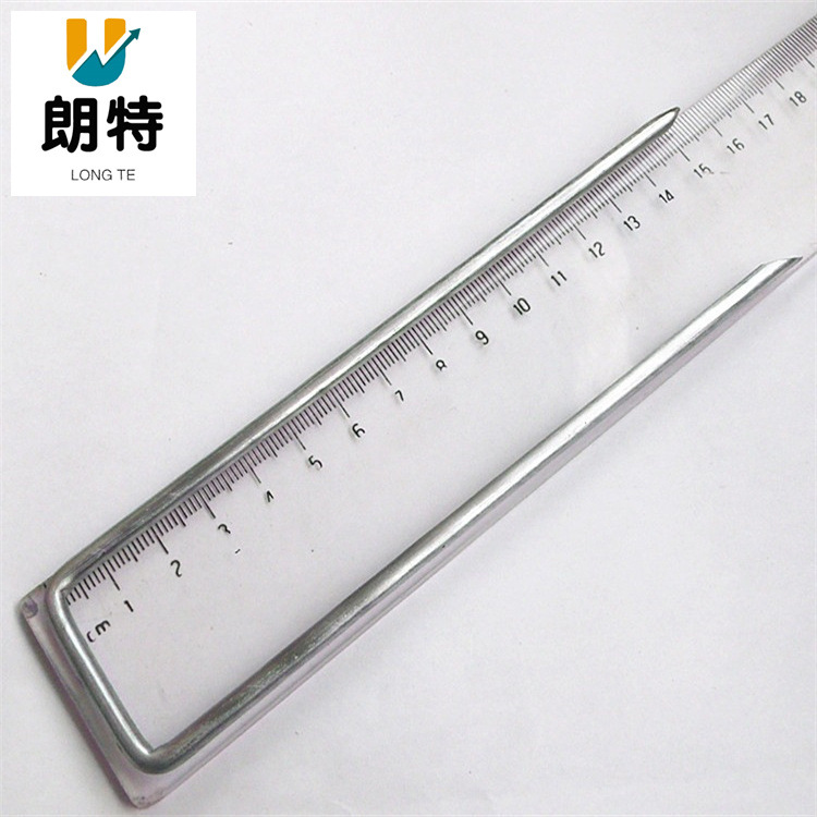 Cross-Border Galvanized Grass-Proof Cloth Lawn Turf Nails Agricultural Mulch Cover Dust Net Insert Soil Fence U-Shaped Fixator Ground Nails