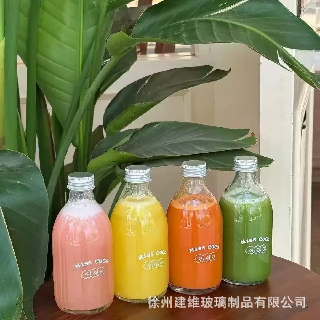 Cold Brew Coffee Glass Bottled Beverage Empty Bottle Juice Bottle Ice Drip Salt Water Tea Bottle Milk Tea Juice Sealed Bottle