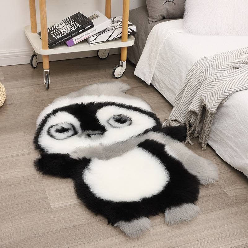Australian Sheep Children's Room Carpet Cute Cartoon Animal Shape Carpet Bedroom Carpet Bedside Blanket Plush Carpet