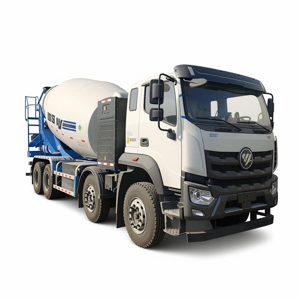 Baic Foton Auman Electric Concrete Mixer Tank Truck for Sale Auman Electric Cement Mixer Truck for Export