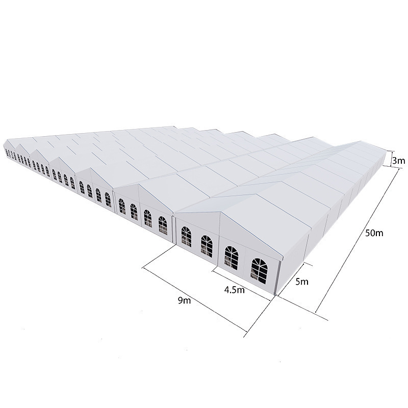 Large Event Tent Clothing Exhibition Sale Exhibition Hall Detachable Exhibition Hall Greenhouse Temporary European-Style Tent