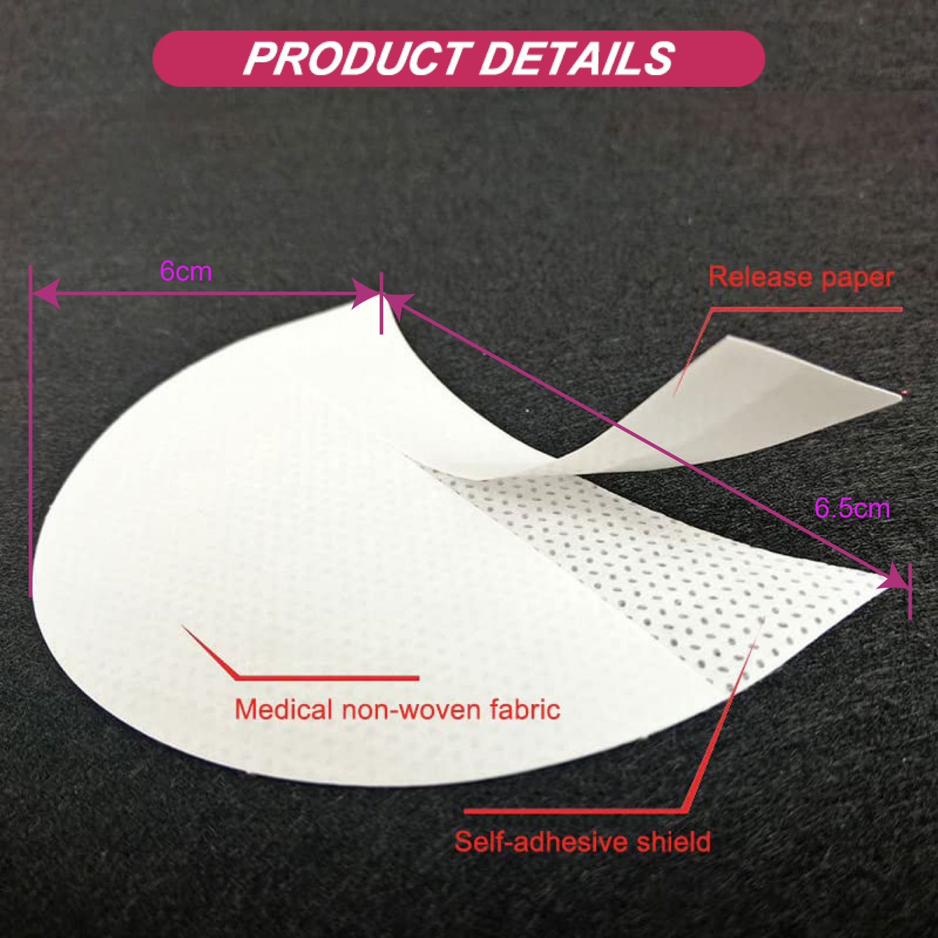 Cross-border Eye Shadow Paste Eyeliner Paste Grafting Eyelash Isolation Sticker Non-woven Isolation Eye Paste Eyelash Unloading Tool