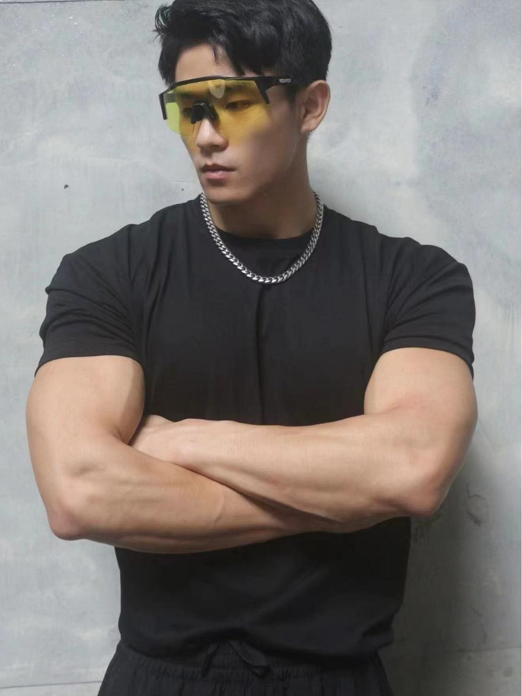 2025 new 230g heavyweight Solona crew neck men's short sleeve training fitness outdoor T-shirt slim fit