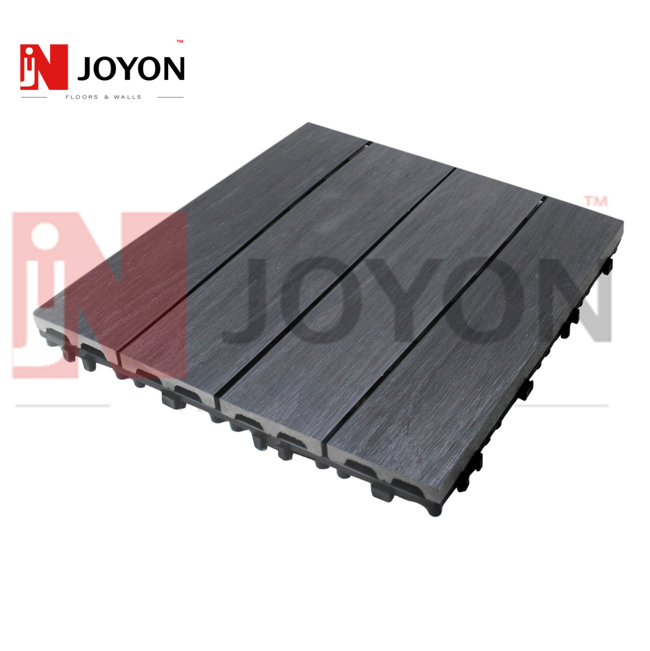 Wpc Outdoor Terrace DIY Floor Self-Laying Embossed Balcony 30*30*60 Indoor and Outdoor Splicing Plastic Wood Floor Factory