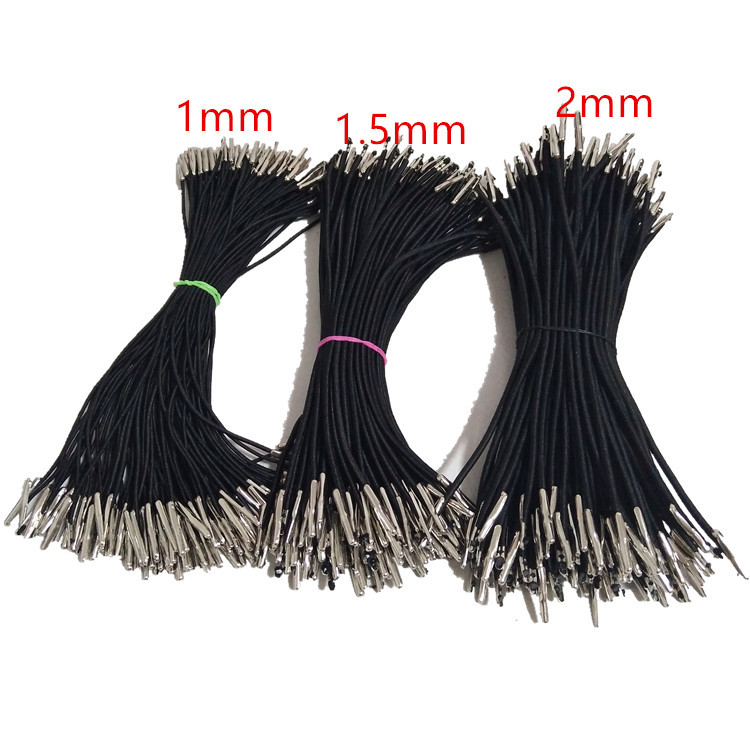 Elastic Rope with Metal Buckles on Both Ends, Mask Rope, Tag Buckle Rubber Band, Notebook Straps, Barbed Elastic Rope