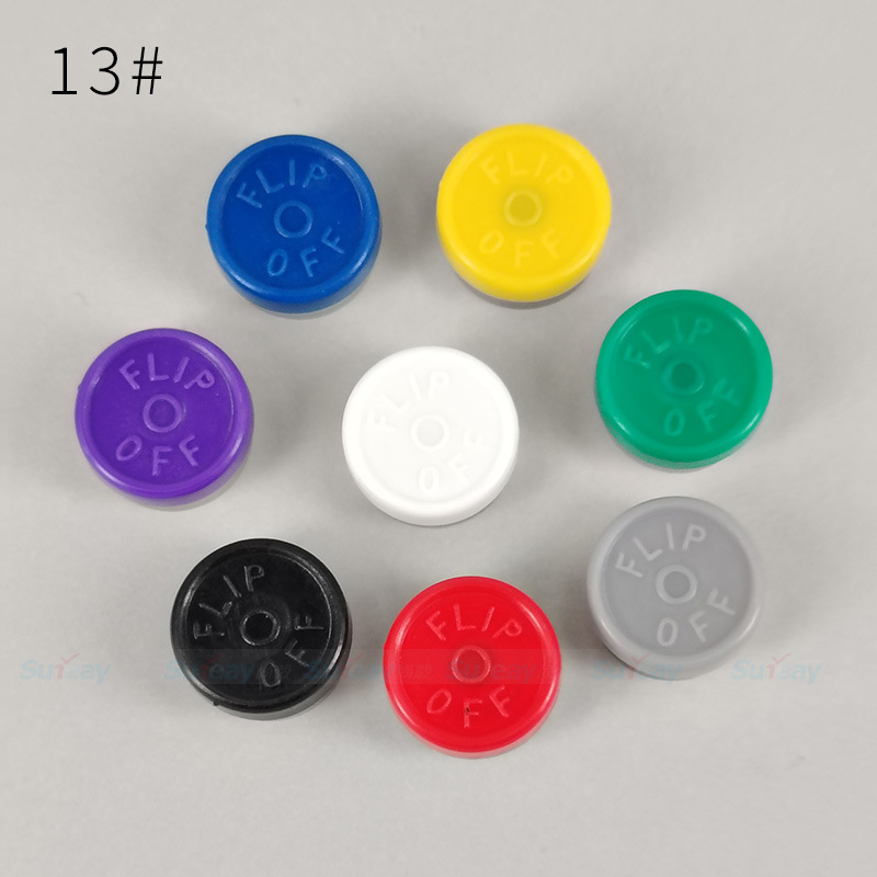13 мм алюминиевая пластиковая крышка с байонетным замком, крышки 13# с зубцами FLIPOFF для жидких эссенций