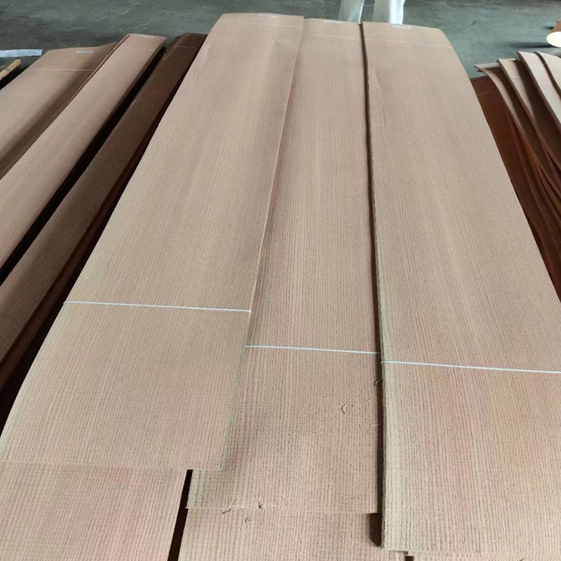 in stock natural red oak sawtooth mountain pattern solid wood veneer factory direct supply oak pattern veneer for use