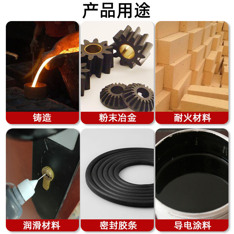 Supply Lock Cylinder Lubrication Graphite Powder Lead Powder Key Lubricant Conductive Thermal Conductivity High Temperature Resistant High Purity Artificial Graphite Powder