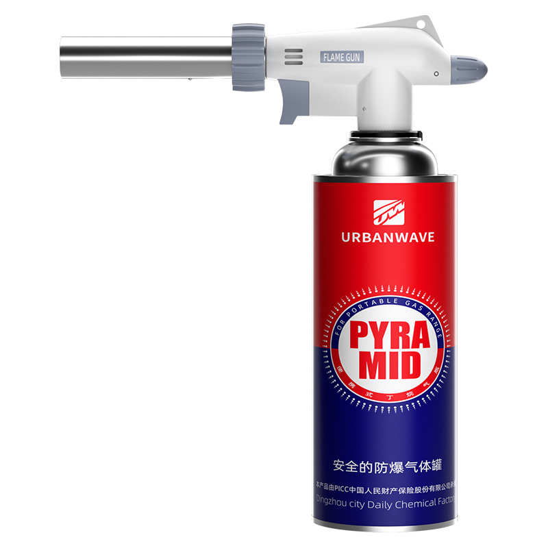Flame spray gun head card type gas tank welding gun gas igniter baking burning pig hair blowtorch portable household PM