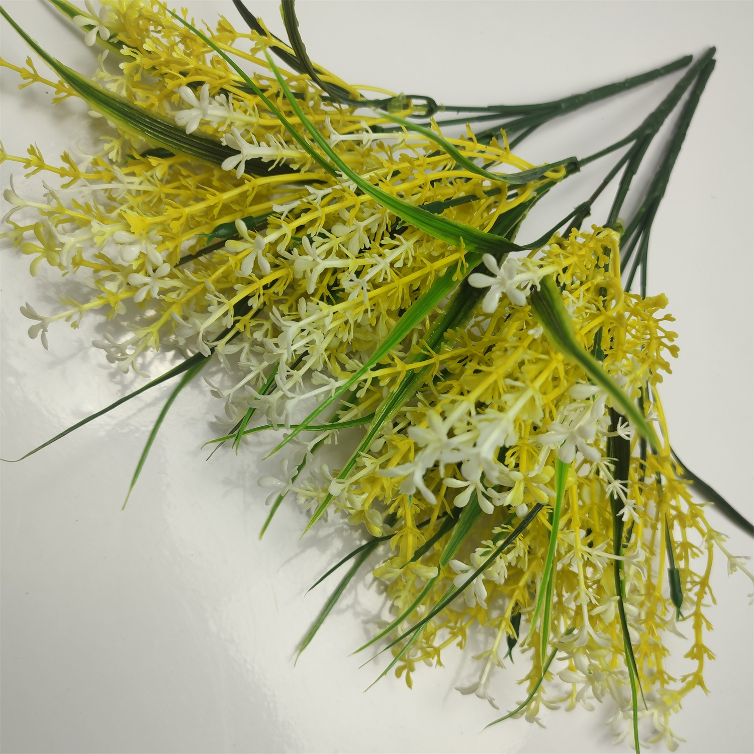 Искусственные цветы из 5 веток проса для декора газонов и поделок