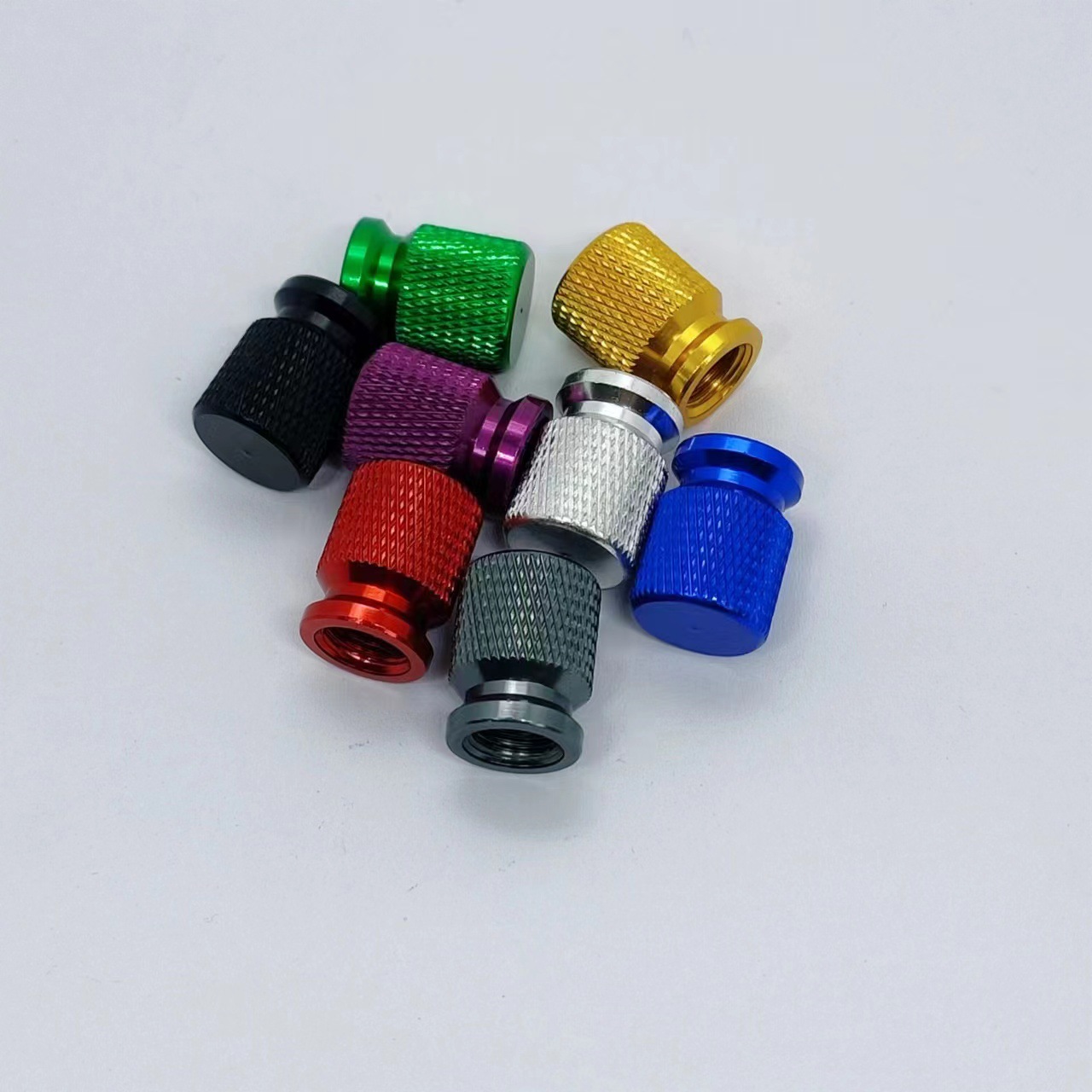 Factory Direct Supply of Exquisite Mesh 12mm Valve Cap Valve Cover Aluminum Alloy Tightened Air Car Motorcycle Universal