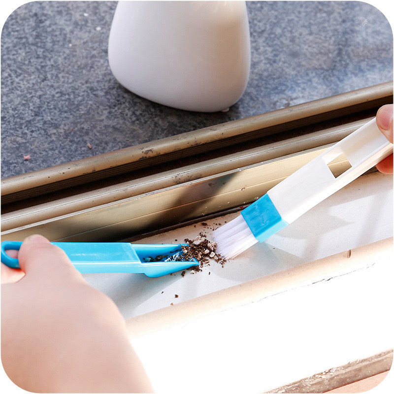 Household cleaning gap cleaning brush window table corner brush two-in-one combination with shovel department store supplies wholesale