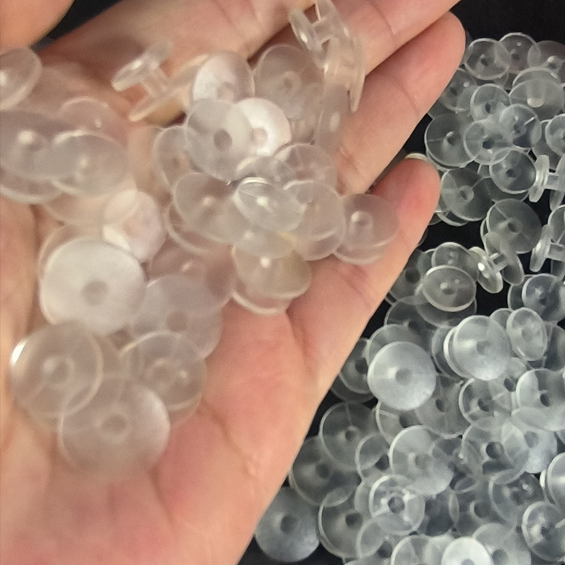 Factory direct I-buckle hole shoes accessories decorative bottom buckle transparent fixed buckle shoelace buckle large buckle cross-border