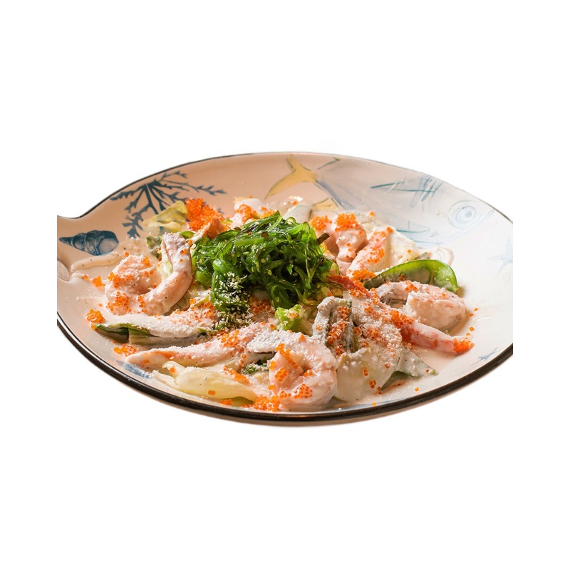 Geshi Dalian Ready-To-Eat Wakame 150G/Bag Seasoned Commercial Seaweed Salad Sea Cabbage Seaweed Sweet and Sour Flavor