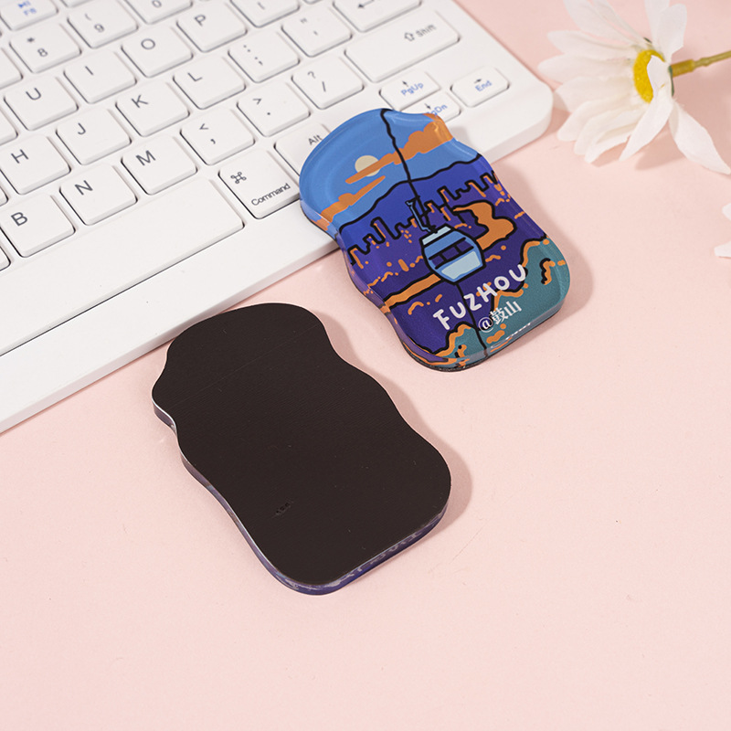 Manufacturer Cartoon Acrylic Refrigerator Magnet Customized Creative Magnetic Cartoon Character Refrigerator Magnet Anime Cute Magnetic Sticker