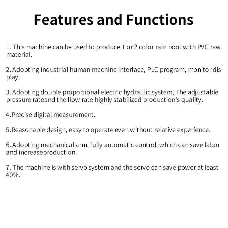 Two-Color Pvc Rain Boot Injection Molding Machine Pvc Rain Boot Machine Shoe Machine Factory