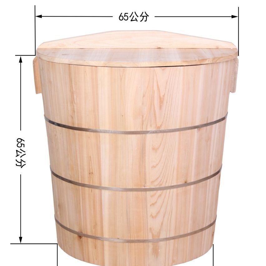 Steamer Wooden Barrel for Rice, Cedar Wood Steamer, Traditional Large and Small Steamer Wooden Barrels for Commercial and Home Use
