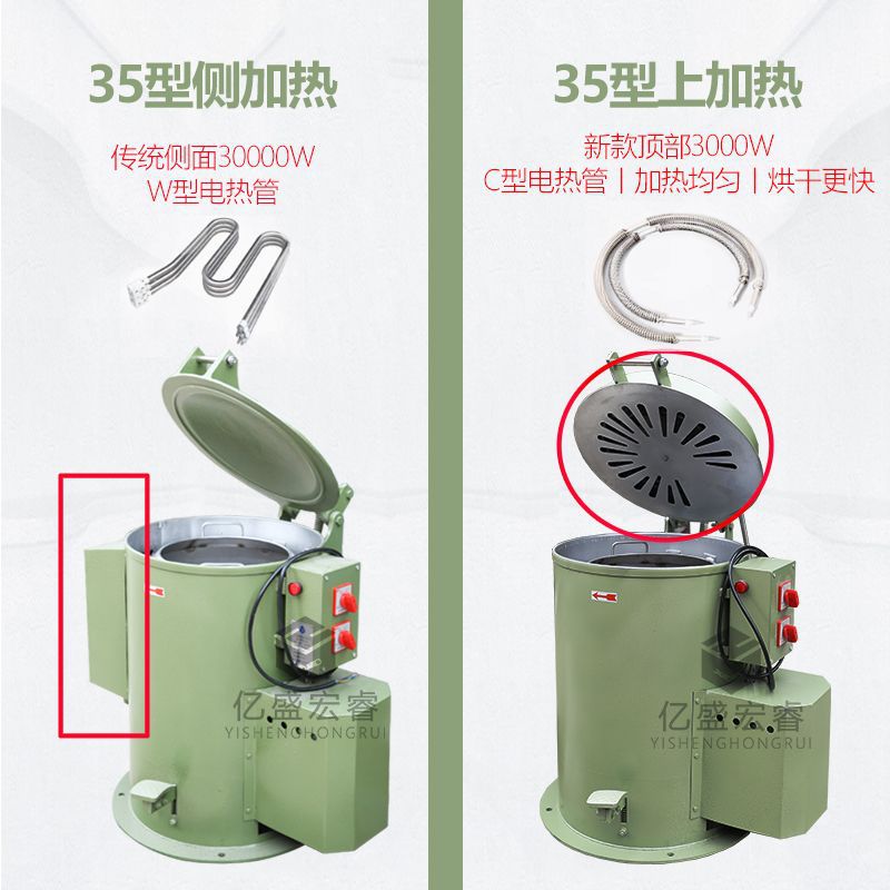 Industrial Centrifuge Dehydrator Drying Barrel Food Metal Stainless Steel Oil Remover Dryer Hot Air Dryer