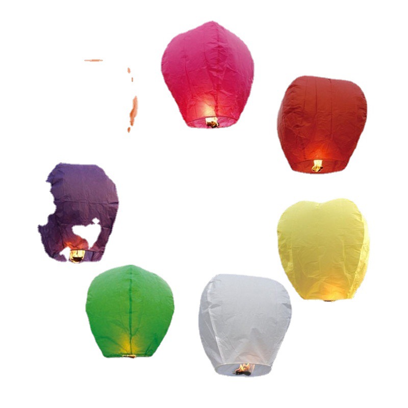 Kongming Lamp Amazon is dedicated to cross-border White flame retardant wishing lamp factory direct supply sky lamp foreign trade export Kongming Lamp