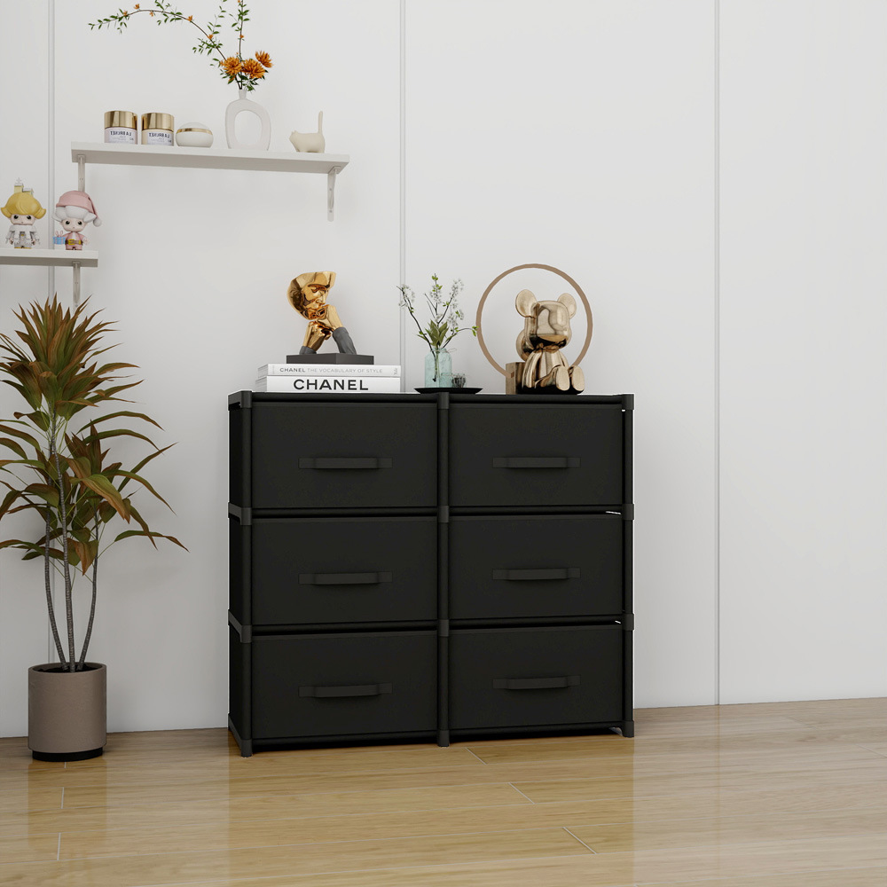 Combination Household Simple Dust-Proof Rack Clothing Storage Cabinet with Reinforced Assembly and Drawer Storage Cabinet Drawer Type