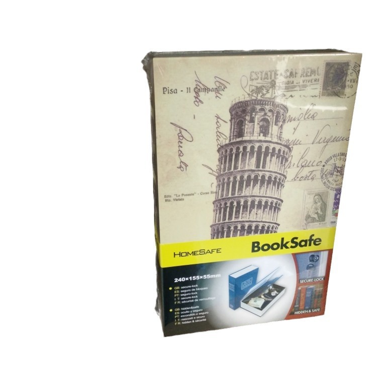 Medium Simulation Book Password Lock Safe Key Color Storage Box Cash Box Protective Safe Box