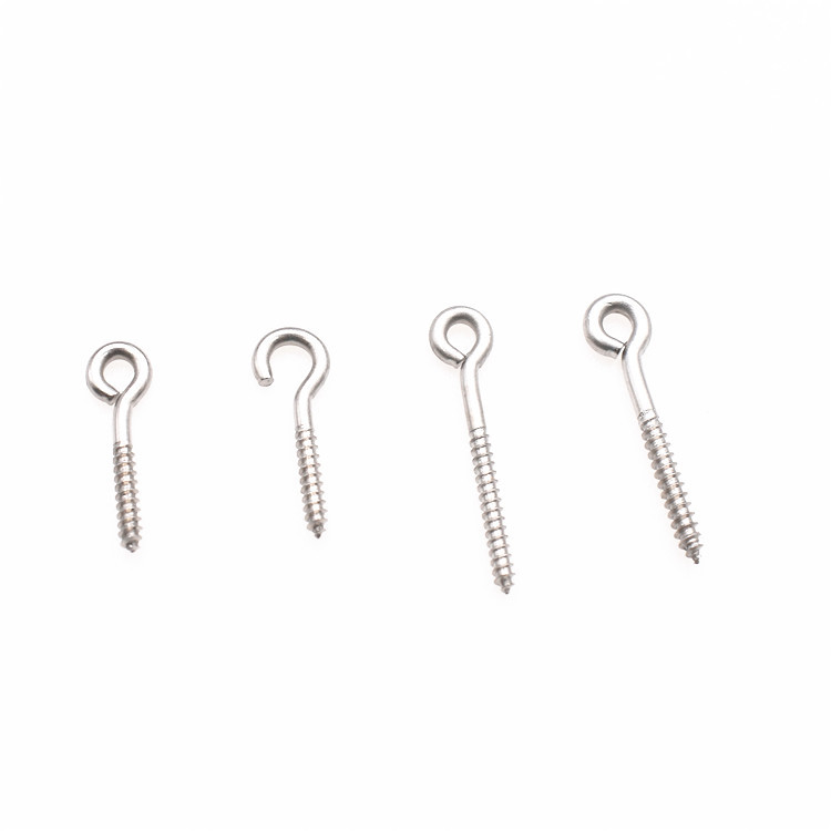 304 stainless steel self-tapping sheep's eye nail claw ring lengthened sheep's eye fishing rod hanging rice material with ring screw