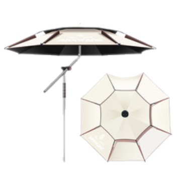 2.4m Double Layer Buckle Holder Umbrella, 210D Oxford Cloth Coated with Black Glue, Windproof, Sunscreen and Rainproof Super