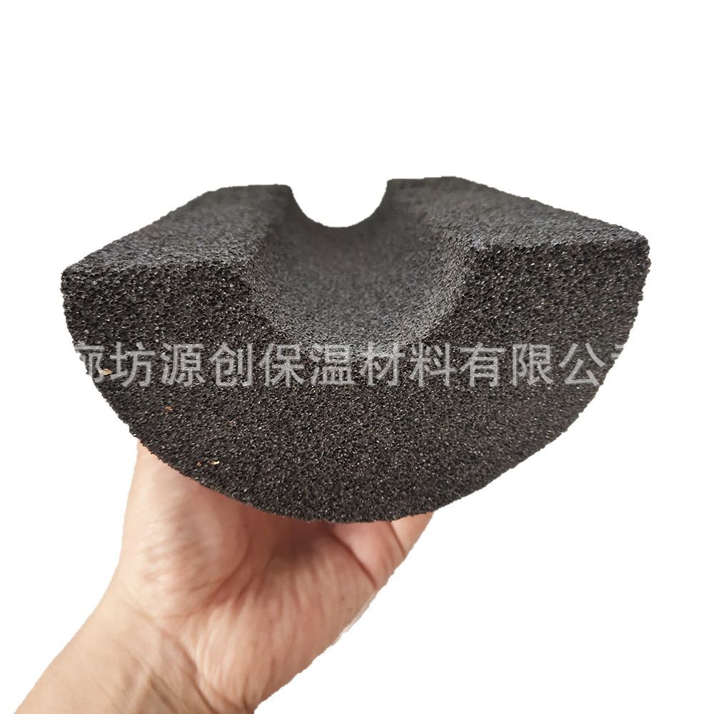 Supply type 1 foam glass tube American standard foam glass tube dissolved weight 120K thermal insulation cold, waterproof and moisture-proof