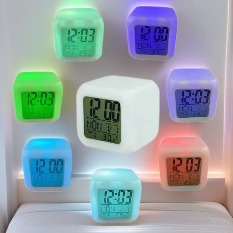 Аниме будильник для студентов с голосом, электронный будильник, тихий будильник