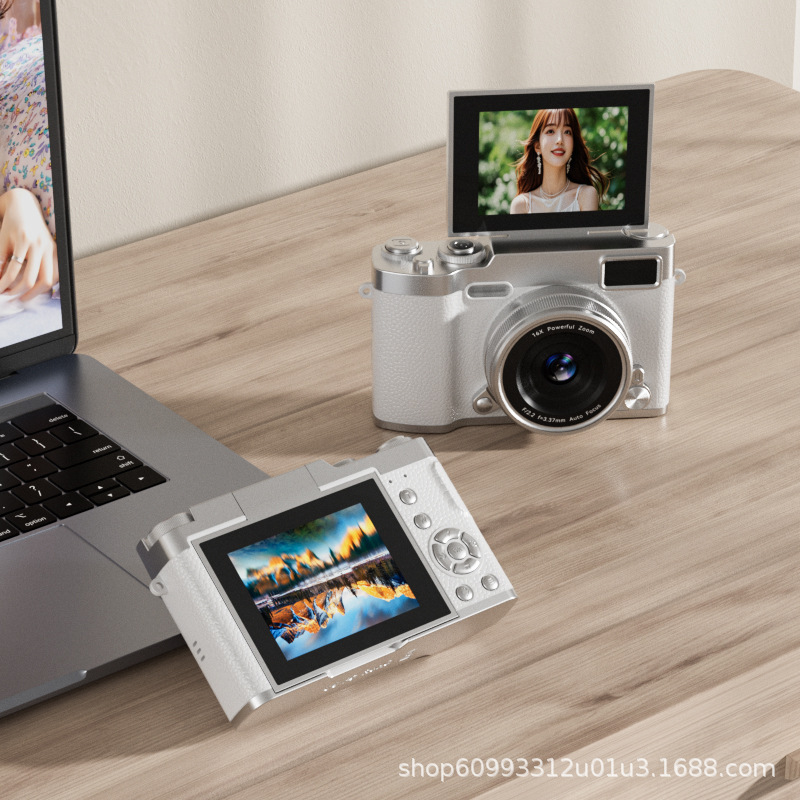 Cross-Border New Foreign Trade Flip Camera Student Party High-Definition 50 Million Pixel High-Pixel Campus Can Take Photos and Videos