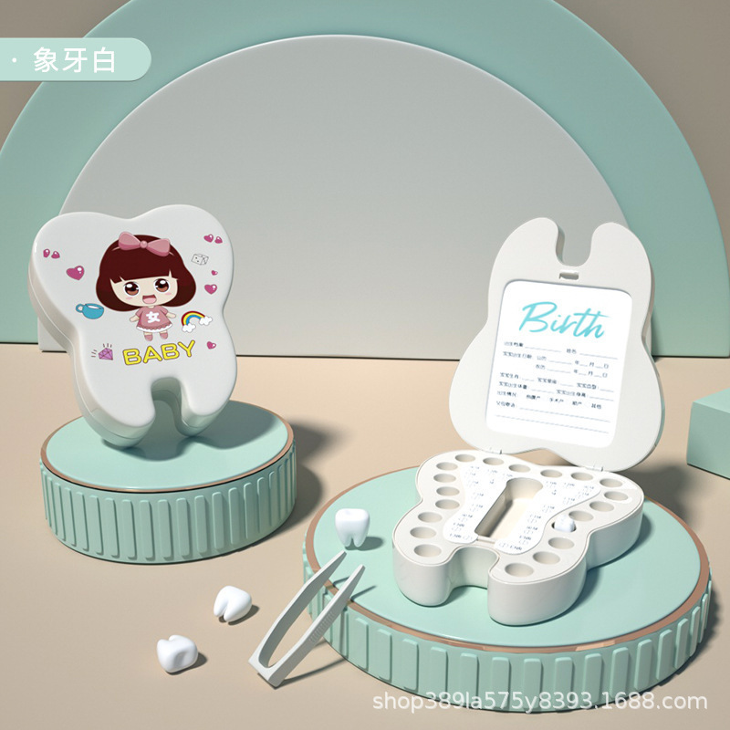 Commemorative Collection Deciduous Teeth Box Infant Deciduous Teeth Infant Storage Box Fetal Hair Infant Deciduous Teeth