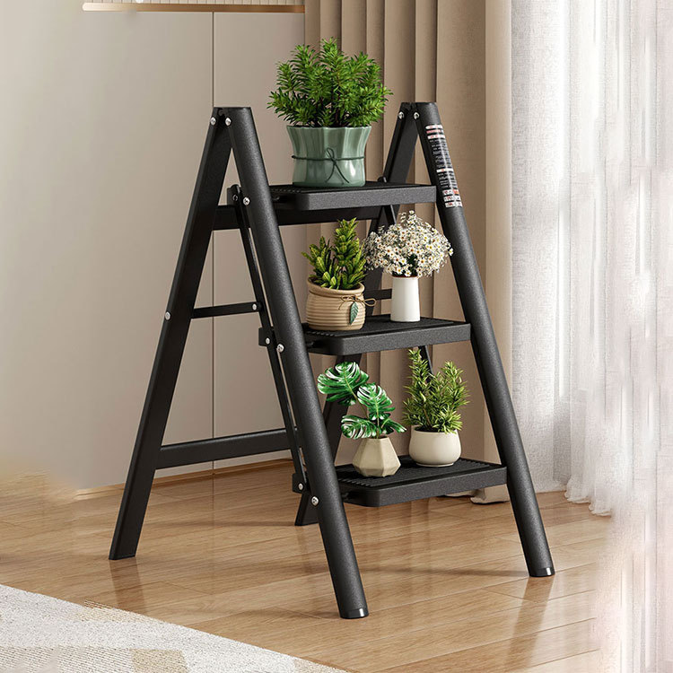 Household Folding Thickened Multifunctional Step Ladder Indoor Small Climbing Ladder Three or Four Steps Stair Flower Stand Ladder