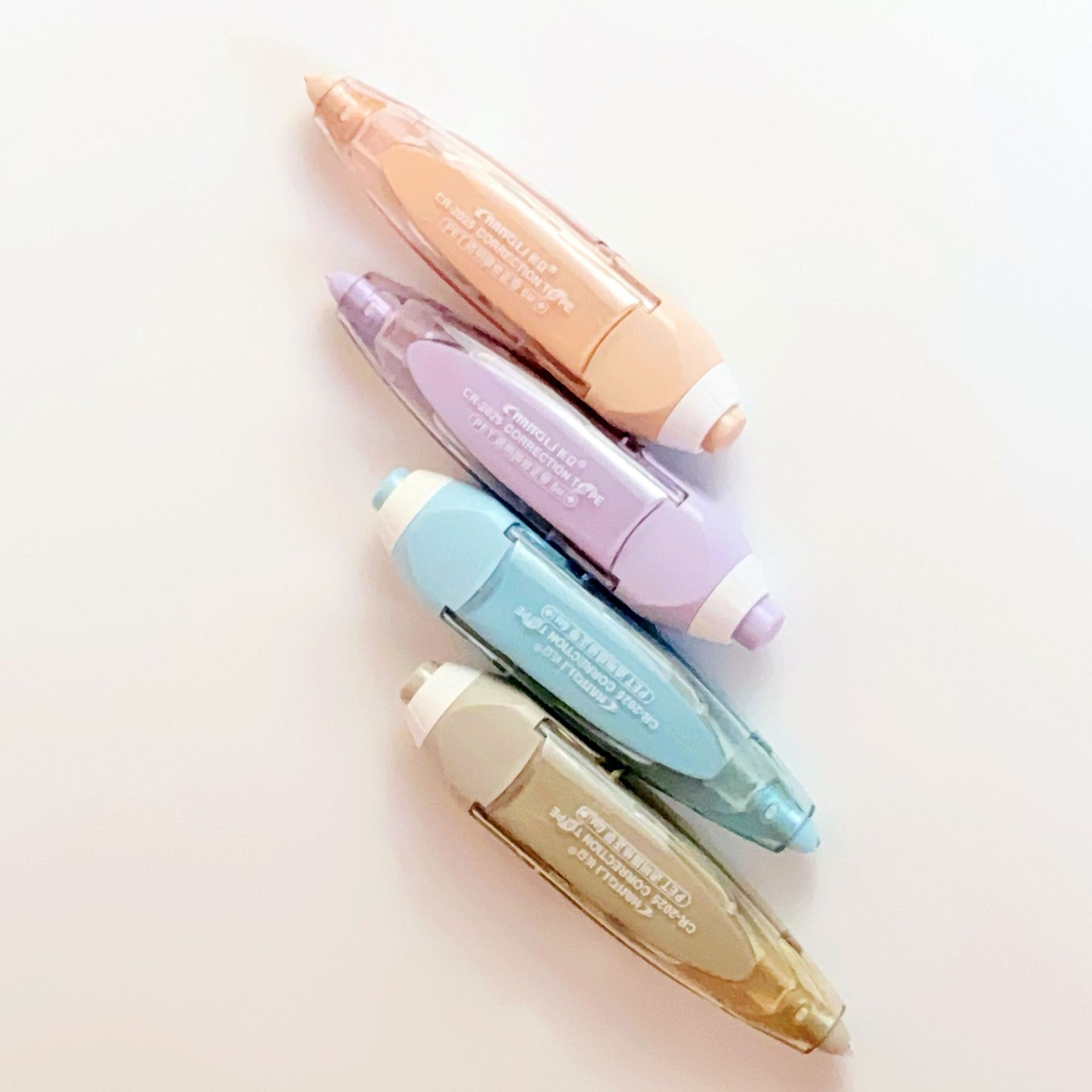 Long-Standing Push Correction Tape with Replaceable Core Correction Tape for Students Portable Correction Tape Pen-Type Correction Tape Stationery Wholesale