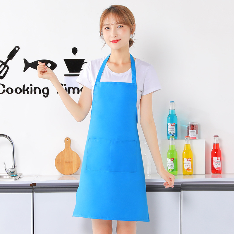 Factory wholesale apron custom printed logo fixed map work clothes promotional gifts kitchen advertising printing waist adult