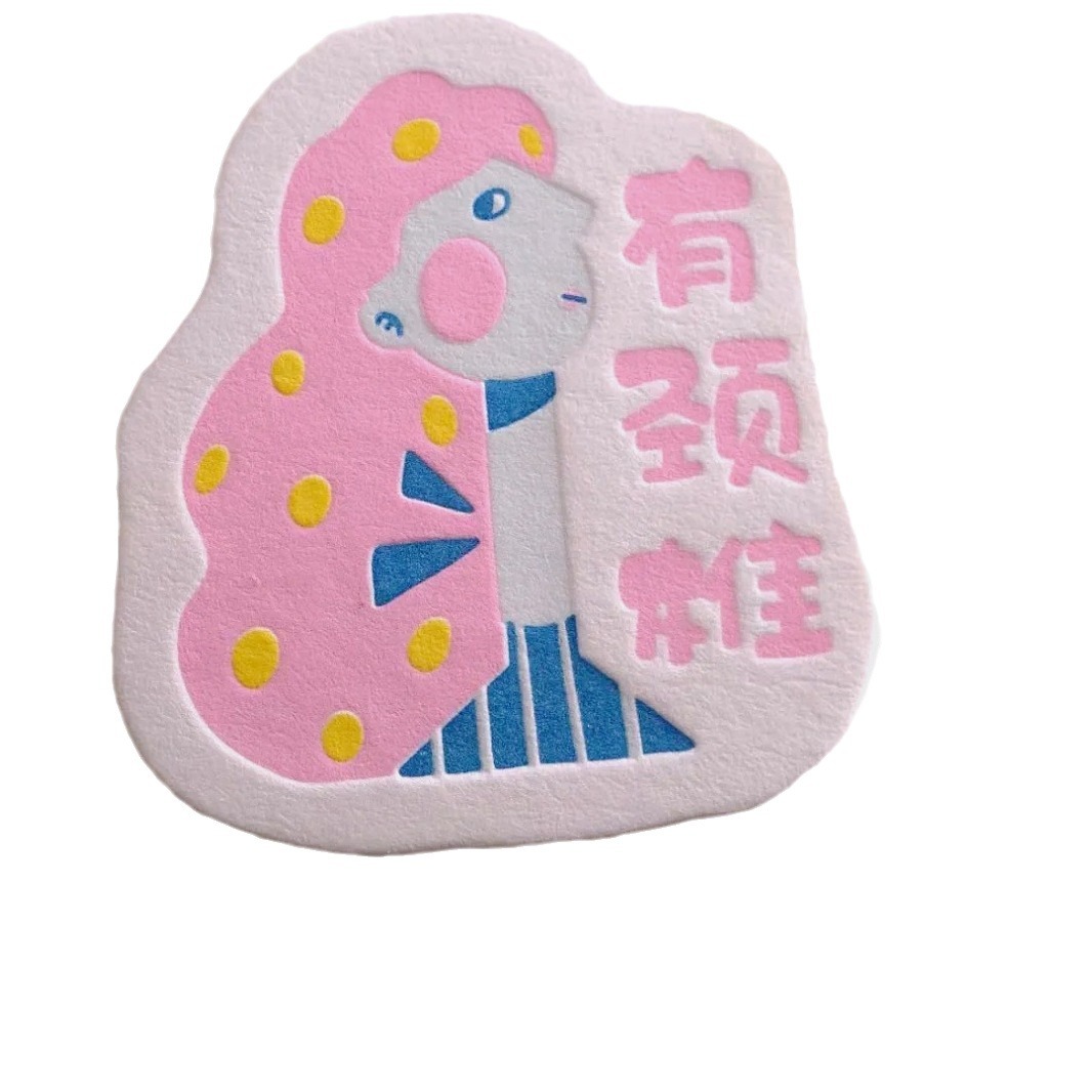 Interesting refrigerator stickers custom imported cotton paper digital live version paper badge thickened printed cardboard