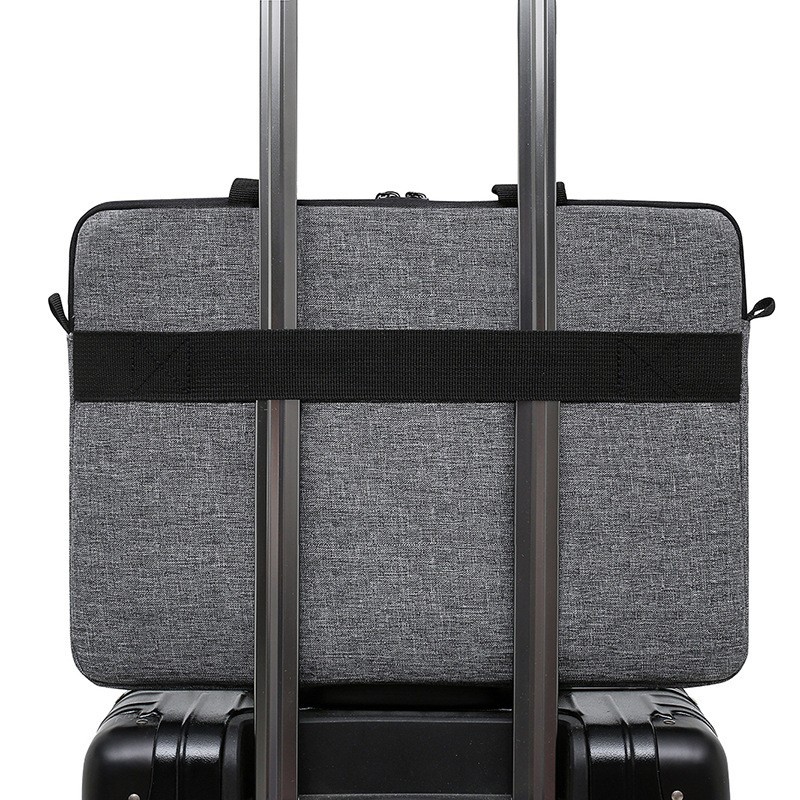 New Business Notebook Simple Solid Color Large Capacity Thickened Computer Bag Printable LOGO Laptop Bag