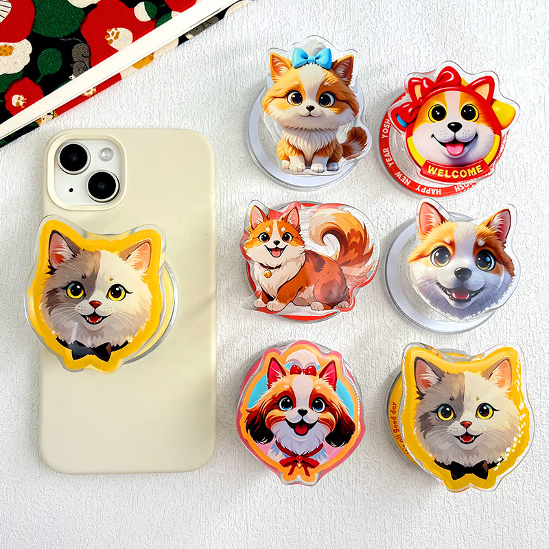 Airbag Bracket Shaped Drop Glue to Figure Pet Cartoon Animation Surrounding Acrylic Telescopic Lazy Bracket Gift