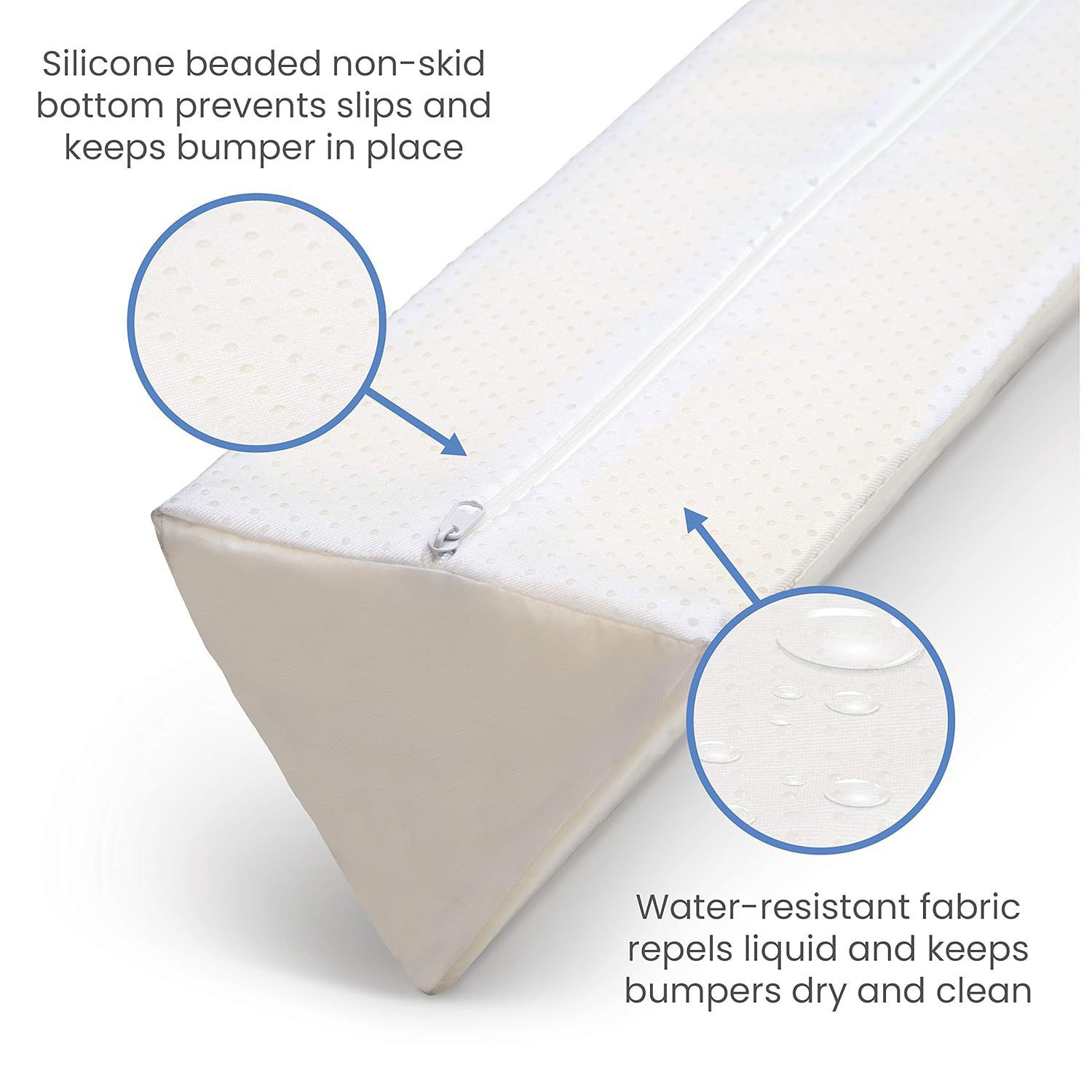 Customized Kidsren's Extra Long Memory Foam Bed Rail Machine Washable Cover Waterproof Anti-Slip Triangle Bed Seam Filling Artifact Bed Rail