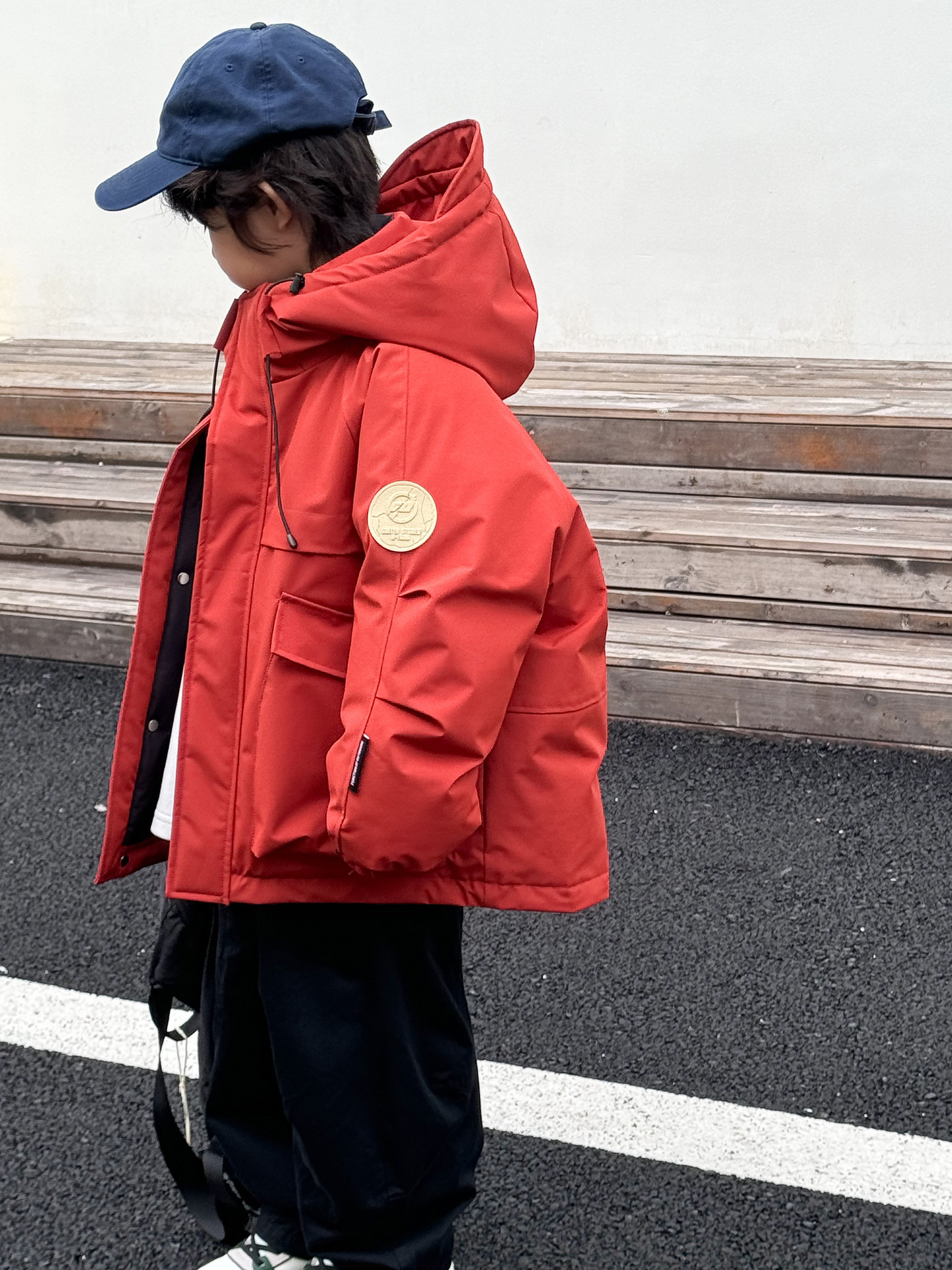 Children's Charge Clothes Spring 2025 New Korean Style Boys' and Girls' Middle and Big Children's Windproof and Waterproof Tooling Coat Trendy