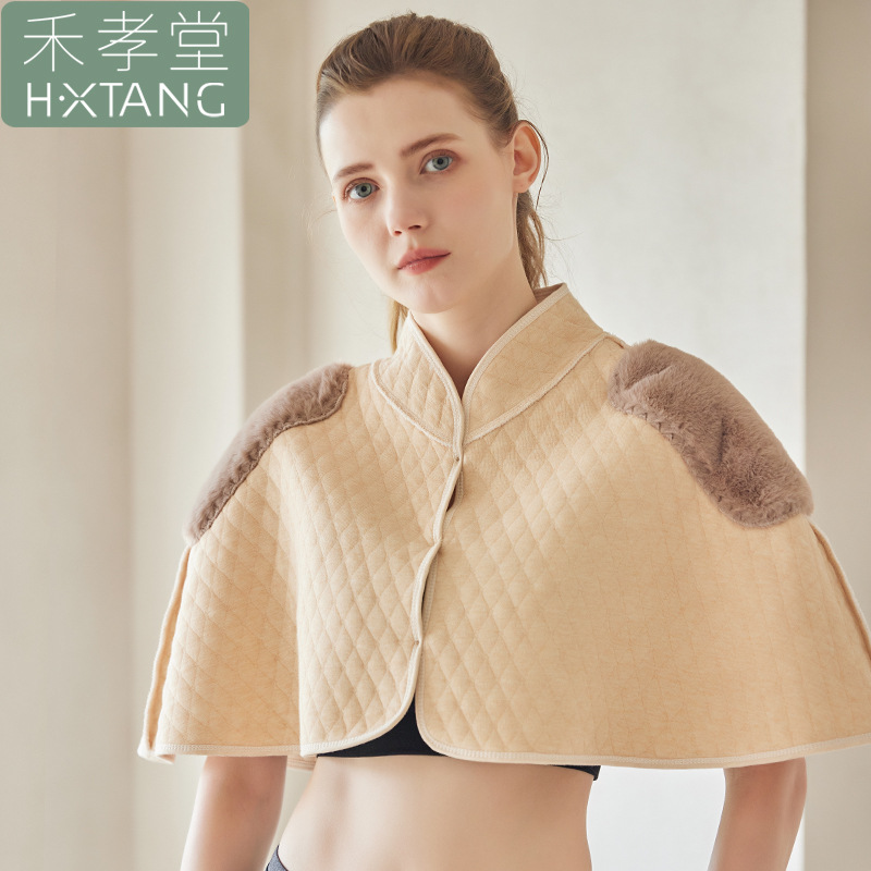 Теплая нагрудная подушка с флисовой подкладкой для мамы и ребенка, послеродной, хлопковый плащ, защита от холода для шеи, жилет