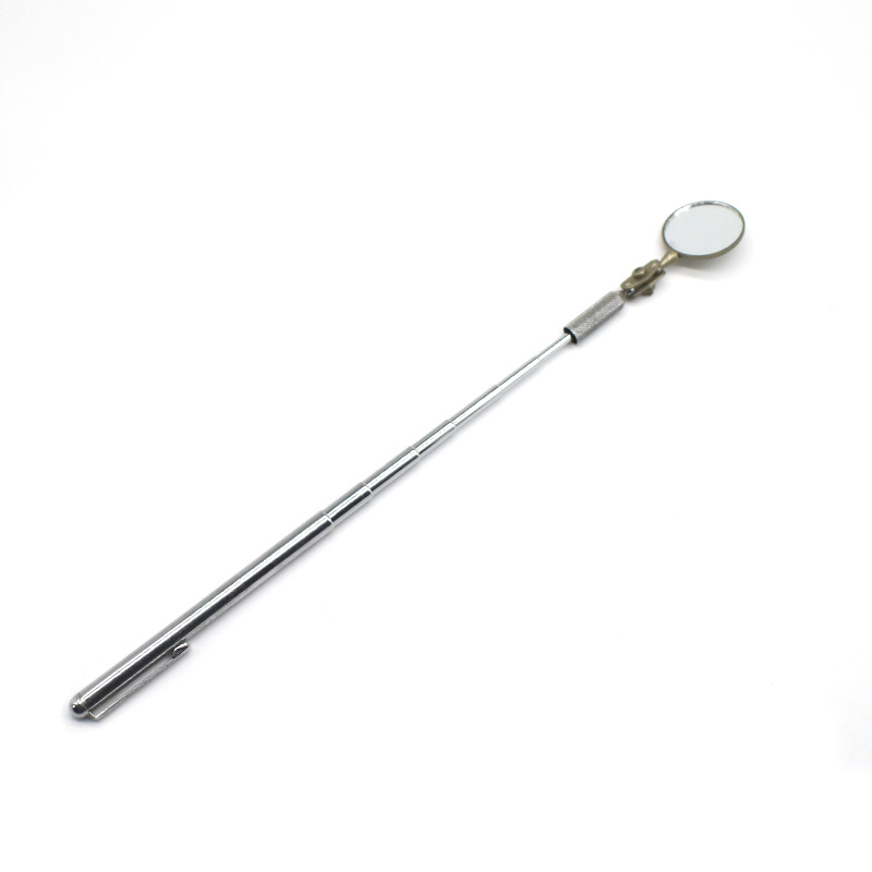 Portable Inner Wall Inspection Mirror, Car Bottom Inspection Mirror, Telescopic Inspection Mirror, Rotating Telescopic Inspection Mirror with Light and Suction Rod