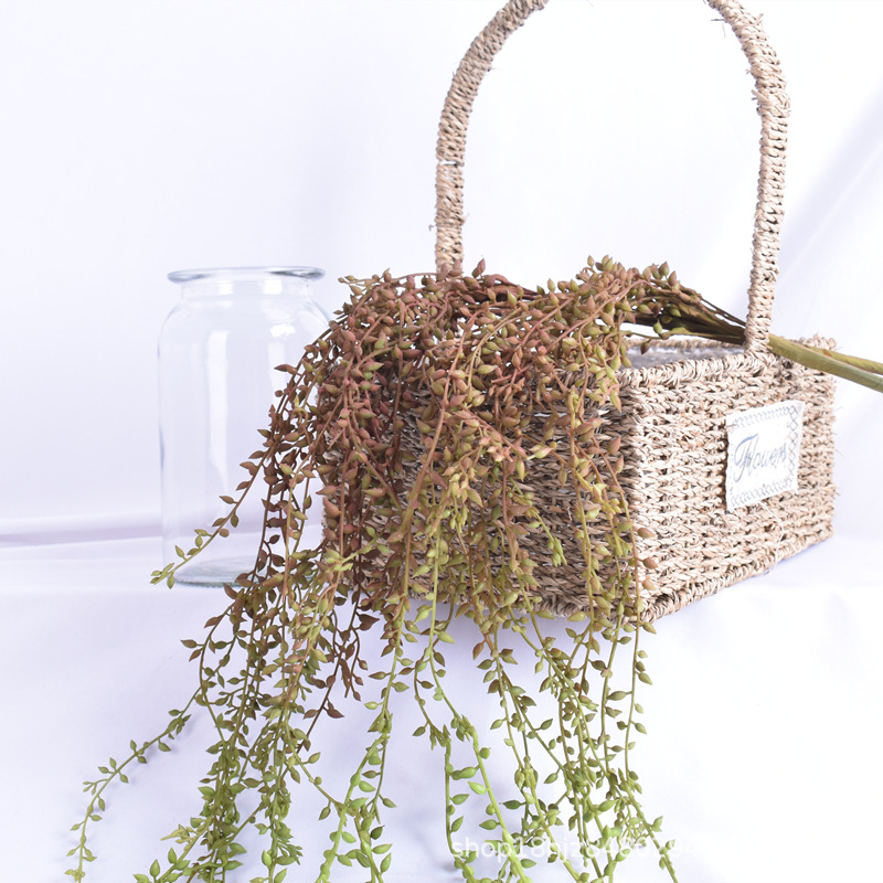 Simulated Flower Lover's Tears Buddha Beads Succulents Indoor Hanging Wall Hanging Green Plant Spider Plant Wall Ceiling Decoration