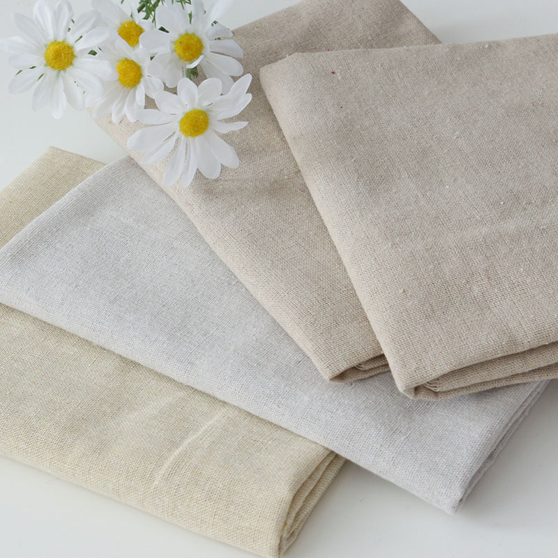 Linen Fabric Pure Color Imitation Linen Cotton and Linen Retro Jewelry Gumei Photo Props Background Cloth Photography Decorative Tablecloth